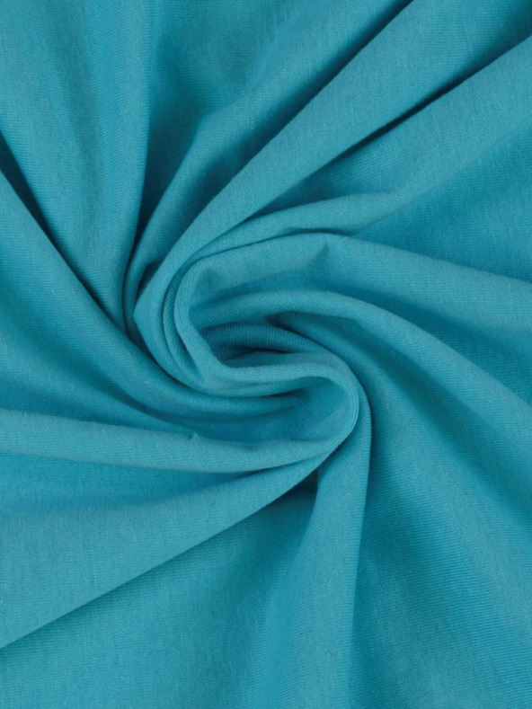 Kvalitex Dječja plahta od žerseja 70x140cm tirkizna Kvalitex