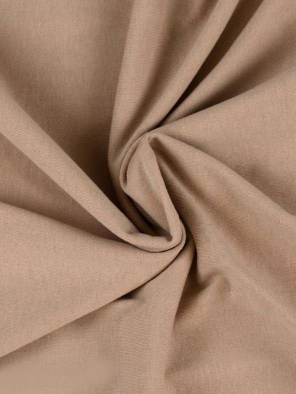 Kvalitex Dječja plahta od žerseja 70x140cm svijetlo bež Kvalitex