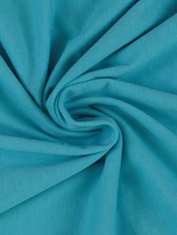 Kvalitex Plahta za dječji krevet od žerseja 60x120cm tirkizna Kvalitex