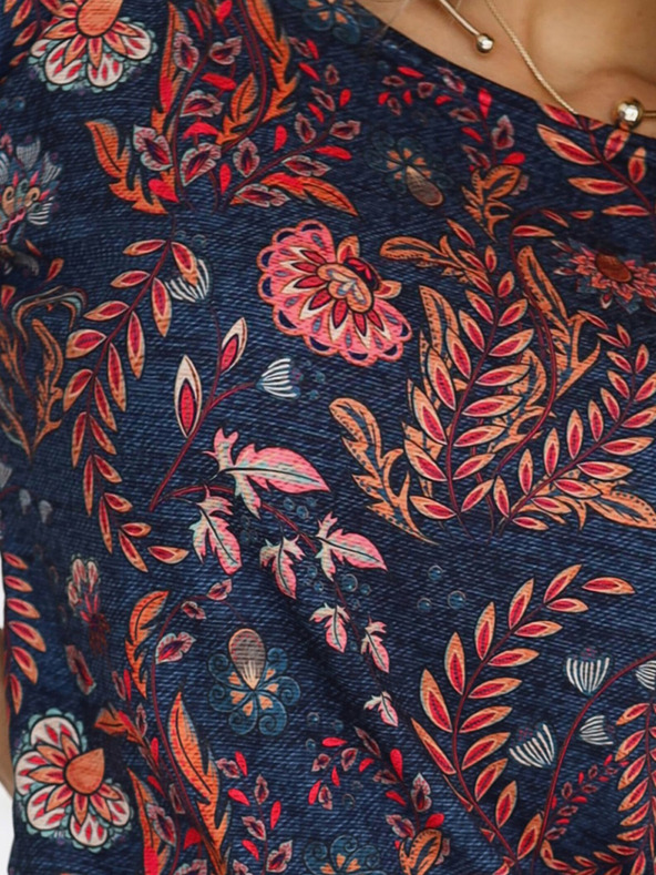 numoco Sportska haljina s džepovima - listovi na trapericama Numoco