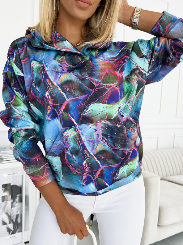 numoco Kangaroo majica s kapuljačom - Numoco Blue Marble