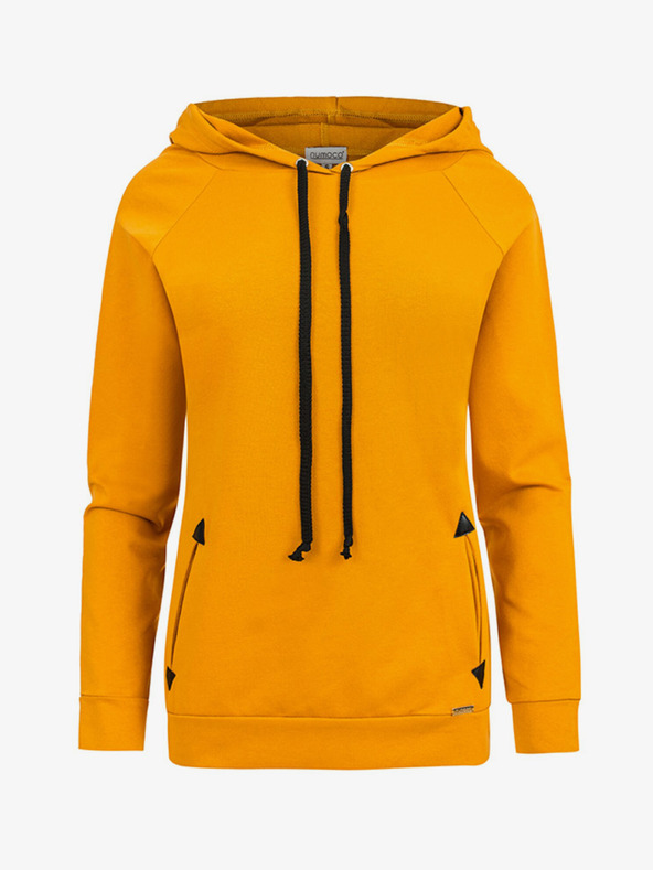 numoco Hoodie s džepovima - senf Numoco