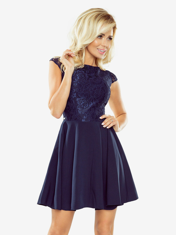 numoco haljina s čipkom - tamnoplava 157-1