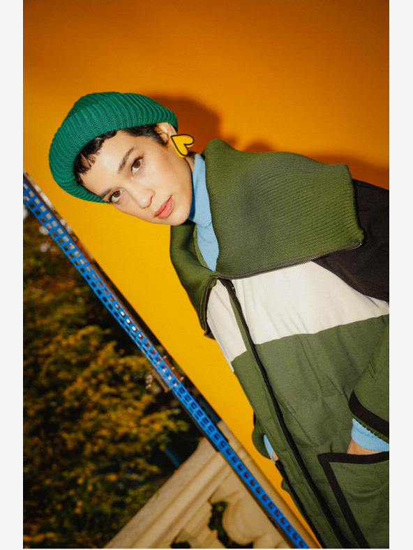 SKFK SKFK ženski zeleni zimski kaput