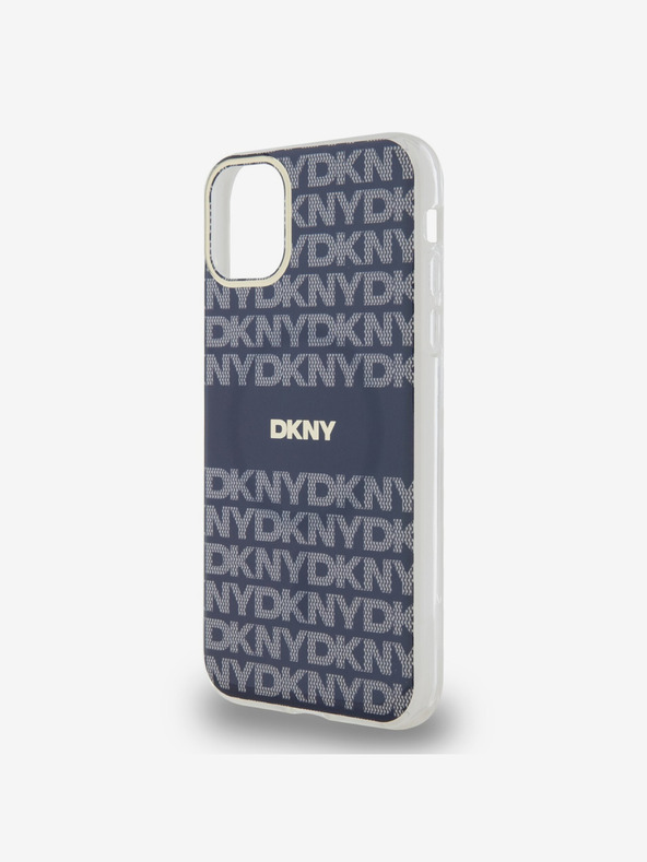 DKNY PC/TPU ponovljeni uzorak Tonal Stripe Magsafe stražnja maska ​​za iPhone 11 plava DKNY