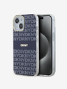 DKNY PC/TPU ponovljeni uzorak Tonal Stripe Magsafe stražnja maska ​​za iPhone 15 plava DKNY