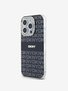 DKNY PC/TPU ponavljajući uzorak Tonal Stripe Magsafe stražnja maska ​​za iPhone 13 Pro Max crna DKNY