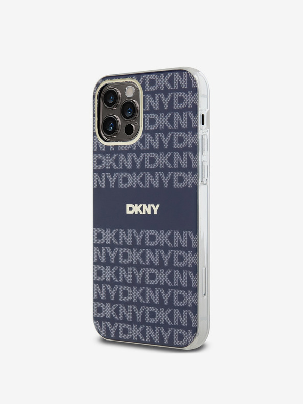 DKNY PC/TPU ponavljajući uzorak Tonal Stripe Magsafe stražnja maska ​​za iPhone 12/12 Pro plava DKNY