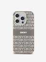 DKNY PC/TPU ponovljeni uzorak Tonal Stripe Magsafe stražnja maska ​​za iPhone 14 Pro Max bež DKNY