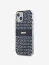DKNY PC/TPU ponavljajući uzorak Tonal Stripe Magsafe stražnja maska ​​za iPhone 14 crna DKNY