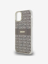 DKNY PC/TPU ponovljeni uzorak Tonal Stripe Magsafe stražnja maska ​​za iPhone 11 bež DKNY