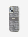 DKNY PC/TPU ponovljeni uzorak Tonal Stripe Magsafe stražnja maska ​​za iPhone 15 bež DKNY