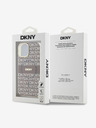 DKNY PC/TPU ponovljeni uzorak Tonal Stripe Magsafe stražnja maska ​​za iPhone 15 bež DKNY