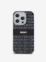DKNY PC/TPU ponavljajući uzorak Tonal Stripe Magsafe stražnja maska ​​za iPhone 14 Pro crna DKNY