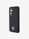 DKNY DKNY PU kožna ponovljena šara logotipa Magsafe stražnja maska ​​za Samsung Galaxy S24+ crna