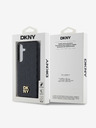 DKNY DKNY PU kožna ponovljena šara logotipa Magsafe stražnja maska ​​za Samsung Galaxy S24+ crna