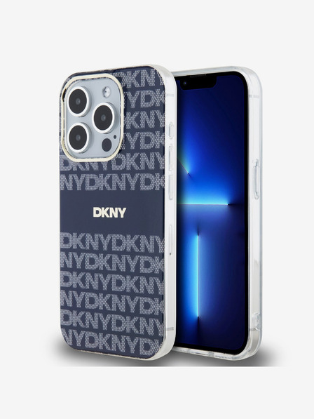 DKNY PC/TPU ponavljajući uzorak Tonal Stripe Magsafe stražnja maska ​​za iPhone 13 Pro Plava DKNY