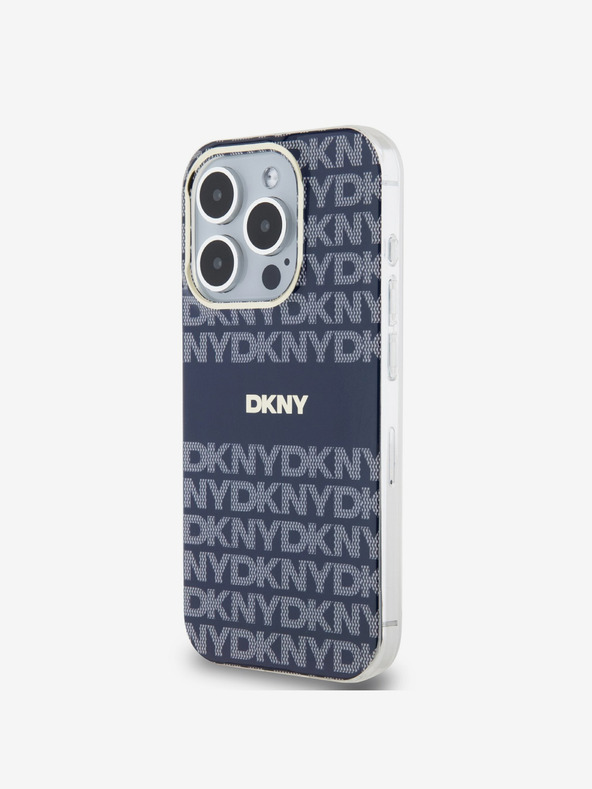 DKNY PC/TPU ponavljajući uzorak Tonal Stripe Magsafe stražnja maska ​​za iPhone 13 Pro Plava DKNY