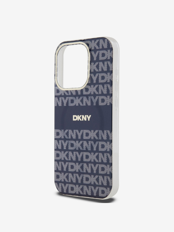 DKNY PC/TPU ponavljajući uzorak Tonal Stripe Magsafe stražnja maska ​​za iPhone 13 Pro Plava DKNY