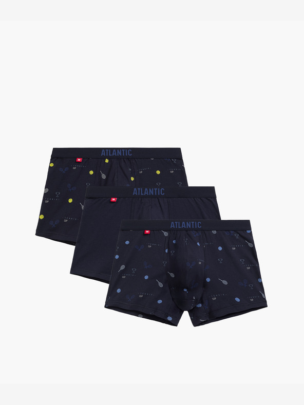 Atlantic Muške bokserice ATLANTIC 3Pack - tamnoplave