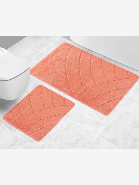 Bellatex Prostirka za kupaonicu i WC s lukovima losos Bellatex