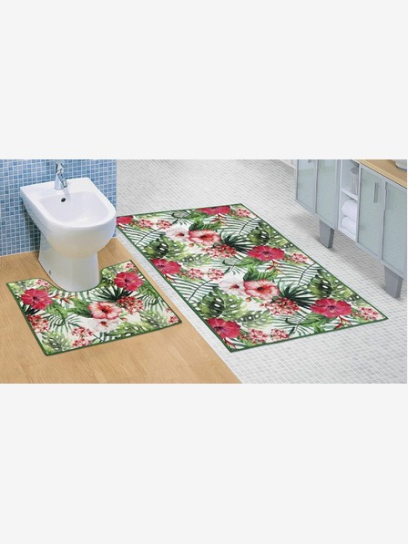 Bellatex Otirač za kupaonicu i WC Hibiscus 3D Bellatex