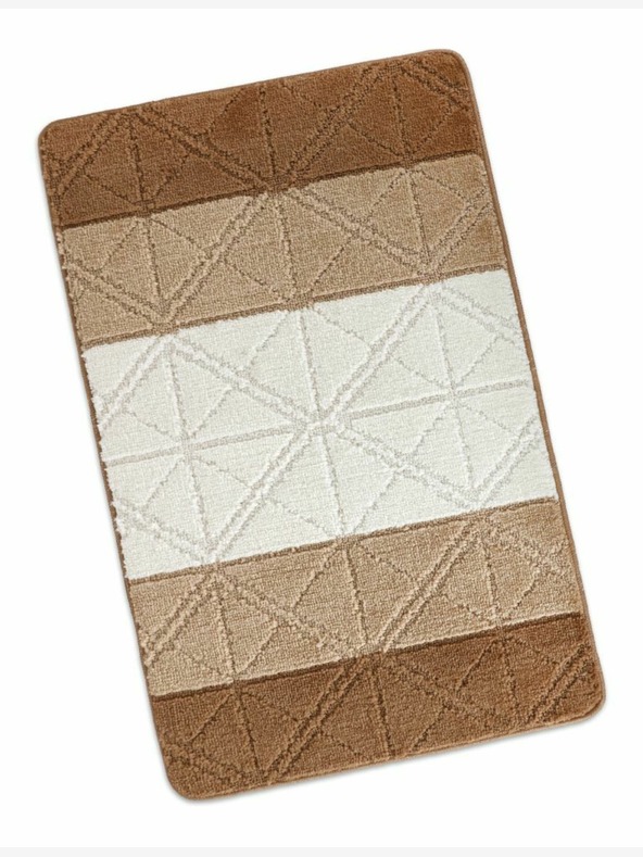 Bellatex Kupaonska prostirka 60x100cm trokuti smeđa Bellatex