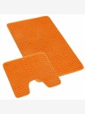 Bellatex Prostirka za kupaonicu i WC labirint narančasta Bellatex
