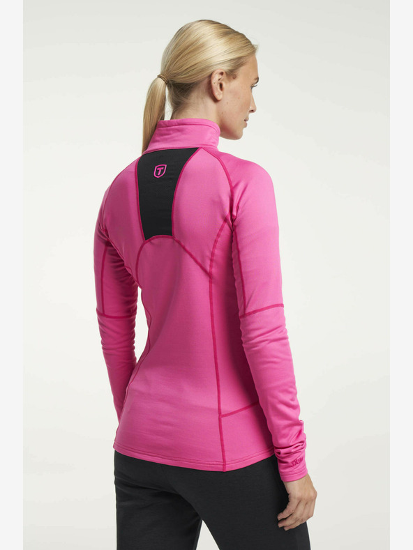 Tenson Ženska funkcionalna majica s kapuljačom Tenson Txlite Halfzip W ružičasta