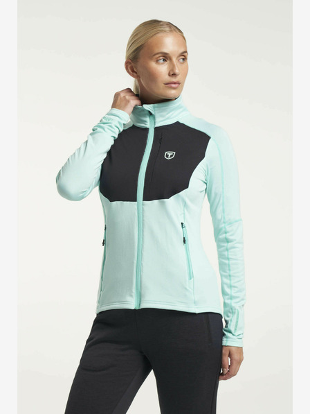 Tenson Ženska funkcionalna majica s kapuljačom Tenson Txlite Full Zip W svijetlo tirkizna