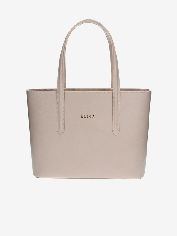 Elega Bež ženska kožna torbica ELEGA Simone
