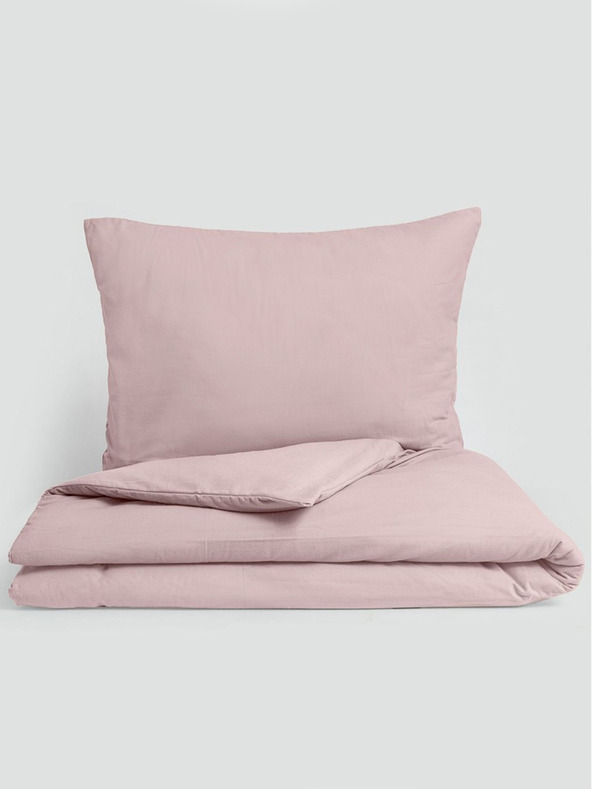 Kvalitex Produžena plahta od flanela 140x220, 70x90cm ružičasta