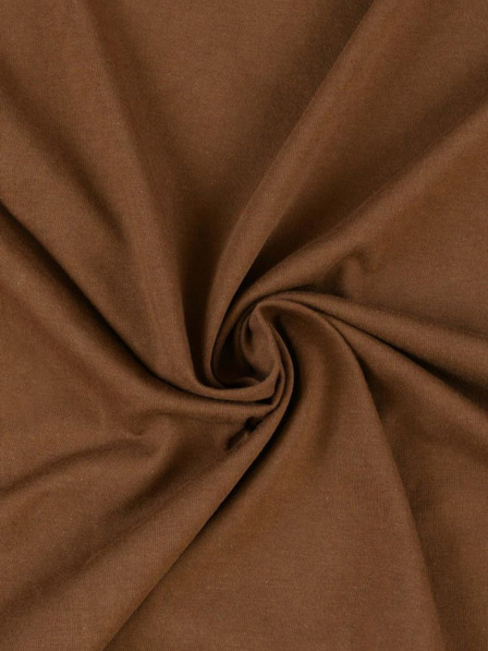 Kvalitex Dvostruka posteljina od žerseja 200x200cm tamno smeđa