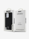 DKNY DKNY PU kožni logotip Magsafe stražnja maska ​​za iPhone 16 Pro crna