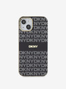 DKNY PC/TPU ponavljajući uzorak Tonal Stripe Magsafe stražnja maska ​​za iPhone 15 crna DKNY