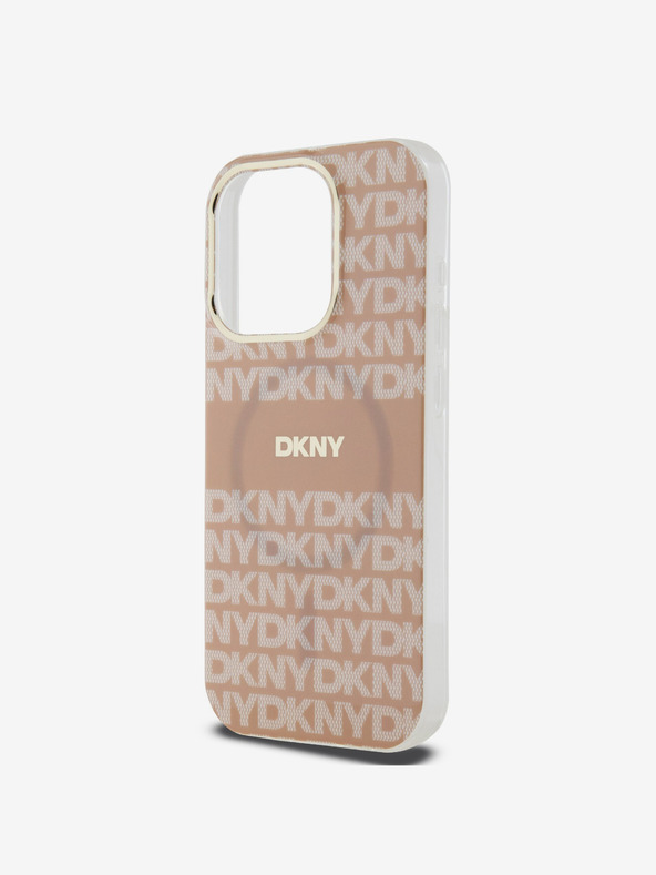 DKNY PC/TPU Ponavljajući uzorak Tonal Stripe Magsafe stražnja maska ​​za iPhone 13 Pro Pink DKNY