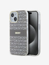 DKNY PC/TPU ponovljeni uzorak Tonal Stripe Magsafe stražnja maska ​​za iPhone 14 bež DKNY