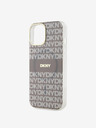 DKNY PC/TPU ponovljeni uzorak Tonal Stripe Magsafe stražnja maska ​​za iPhone 14 bež DKNY