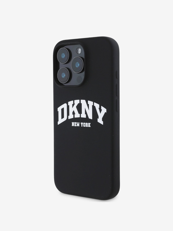 DKNY DKNY Liquid Silicone Arch Logo MagSafe stražnja maska ​​za iPhone 16 Pro crna