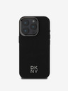 DKNY DKNY PU kožni logotip Magsafe stražnja maska ​​za iPhone 16 Pro Max crna