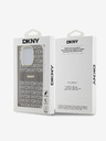 DKNY PC/TPU Ponavljajući uzorak Tonal Stripe Magsafe stražnja maska ​​za iPhone 15 Pro Max Bež DKNY