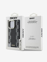 DKNY DKNY PU kožna Magsafe stražnja maska ​​s kariranim uzorkom za iPhone 16 Pro Max crna
