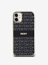 DKNY PC/TPU ponavljajući uzorak Tonal Stripe Magsafe stražnja maska ​​za iPhone 11 crna DKNY