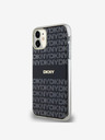 DKNY PC/TPU ponavljajući uzorak Tonal Stripe Magsafe stražnja maska ​​za iPhone 11 crna DKNY