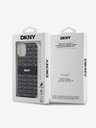 DKNY PC/TPU ponavljajući uzorak Tonal Stripe Magsafe stražnja maska ​​za iPhone 11 crna DKNY