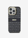 DKNY DKNY PC/TPU ponovljeni uzorak Tonal Stripe Magsafe stražnja maska ​​za iPhone 16 Pro Max crna