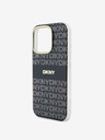 DKNY DKNY PC/TPU ponovljeni uzorak Tonal Stripe Magsafe stražnja maska ​​za iPhone 16 Pro Max crna