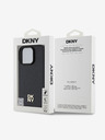 DKNY DKNY PU kožna ponovljena šara logotipa MagSafe stražnja maska ​​za iPhone 16 Pro Max crna