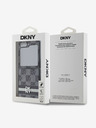 DKNY DKNY PU kožna stražnja maska ​​s kariranim uzorkom i prugama za Samsung Galaxy Z Flip 6 crna