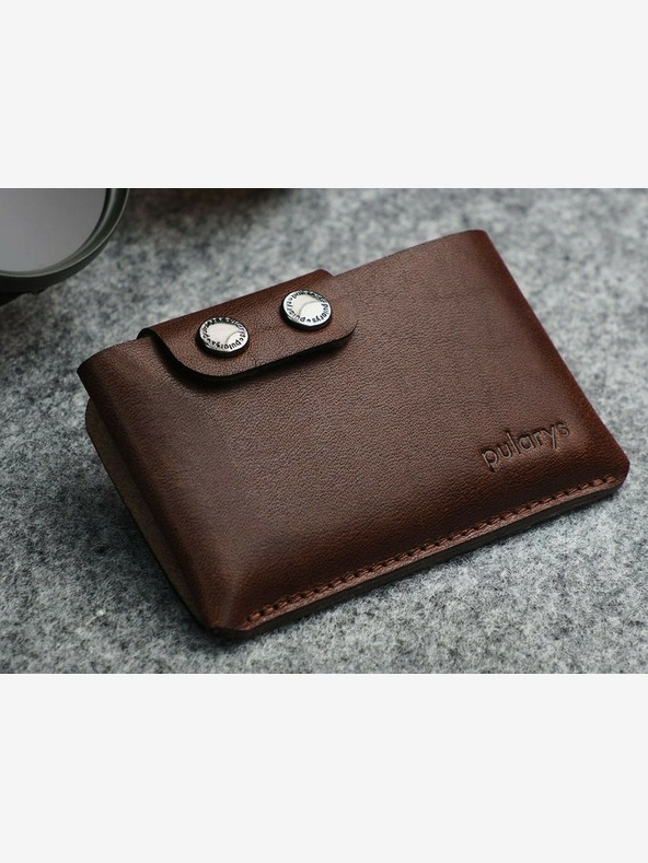 Pularys Pularys darovni set muški kožni hobi novčanik i privjesak za ključeve smeđi 189414102